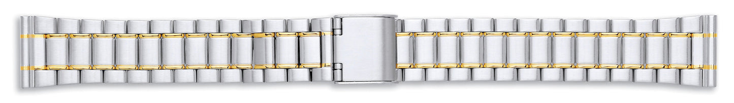 Gents Stainless Steel Centre Opening Bracelet 18-20mm