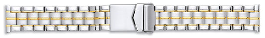 Gents Stainless Steel Centre Fold Bracelet With Lock 20mm