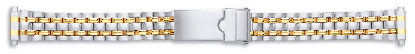 Ladies Centre Folding Clasp With Lock Bracelet 12-15mm