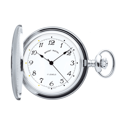 Chrome Plated Hunter B11 Pocket Watch