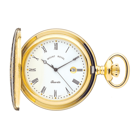 Gold Plated Hunter B4 Pocket Watch