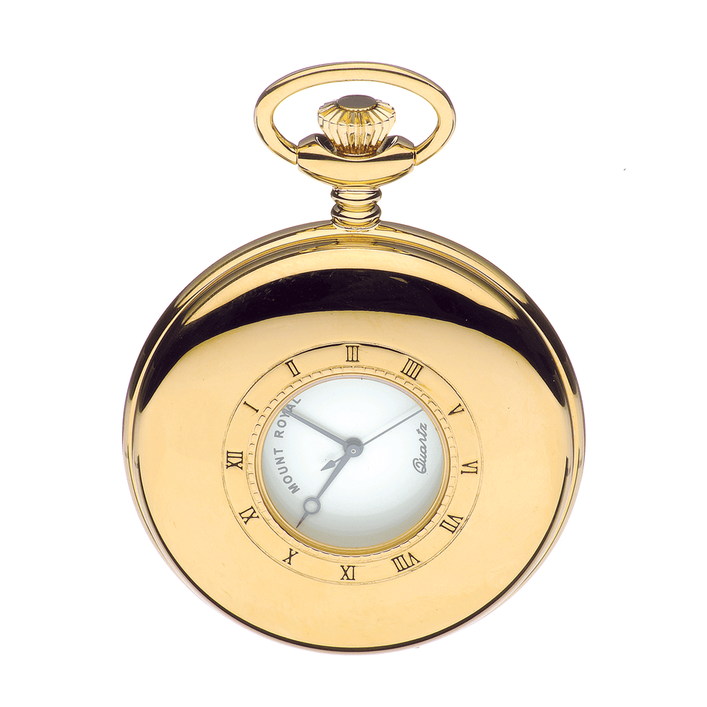 Gold Plated Half Hunter B8 Pocket Watch