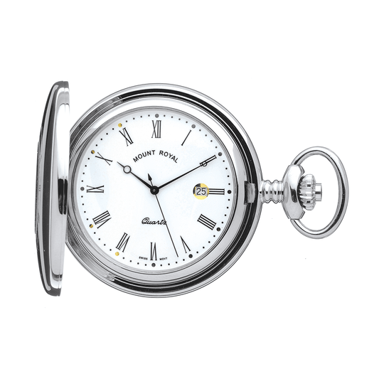 Chrome Plated Half Hunter B9 Pocket Watch