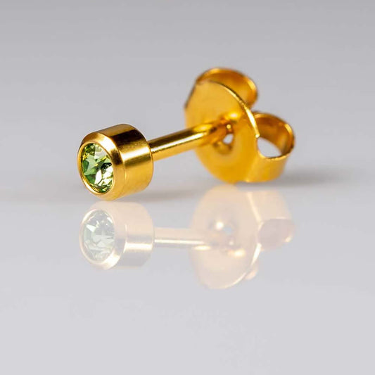 Caflon 24ct Gold Plated Peridot (August)