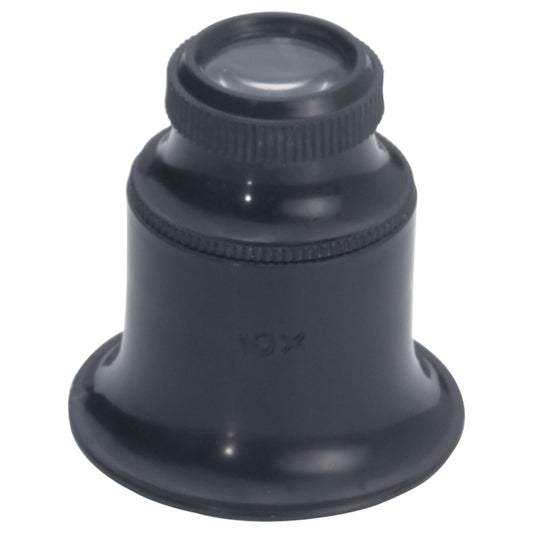 Black Plastic Double Eyeglass 10x