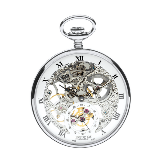 Open Face G252 CM Skeleton Pocket Watch