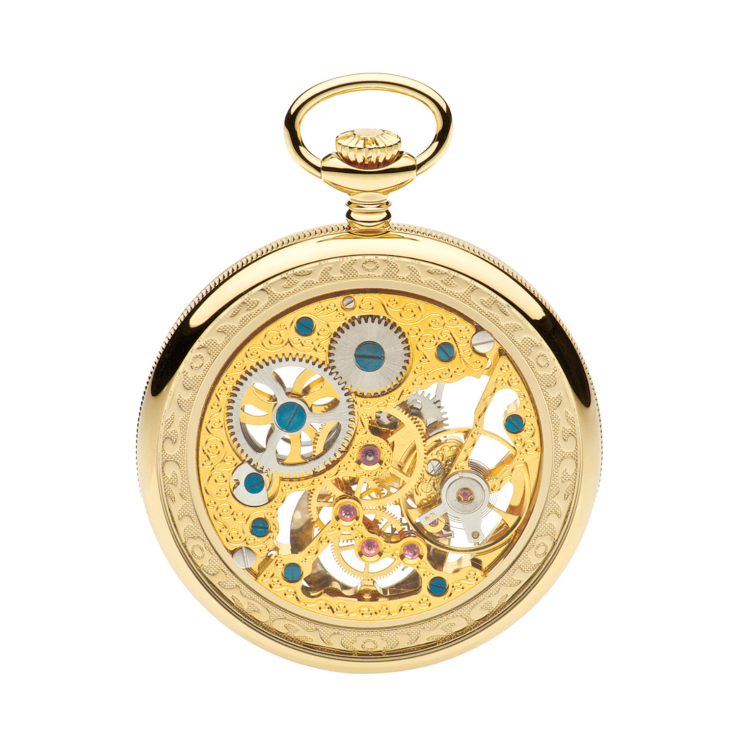 Open Face G252 PM Skeleton Pocket Watch