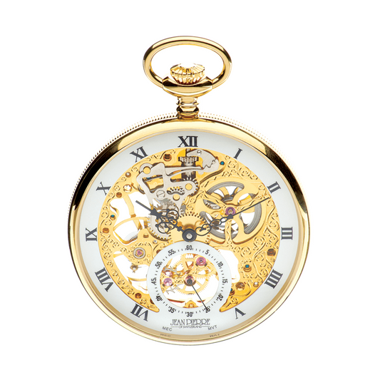 Open Face G252 PM Skeleton Pocket Watch