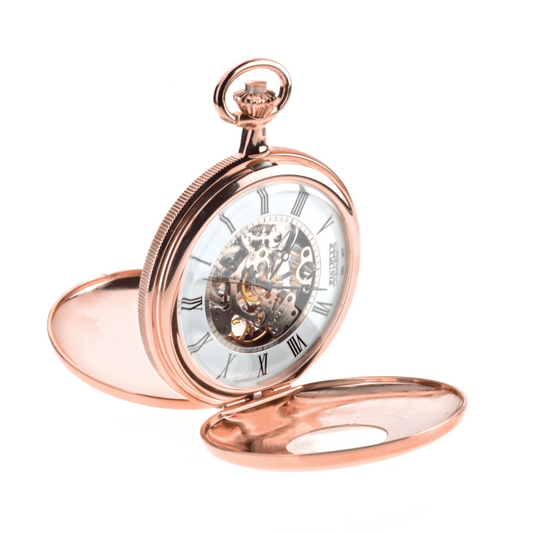 Half Hunter G255 RPM Skeleton Pocket Watch