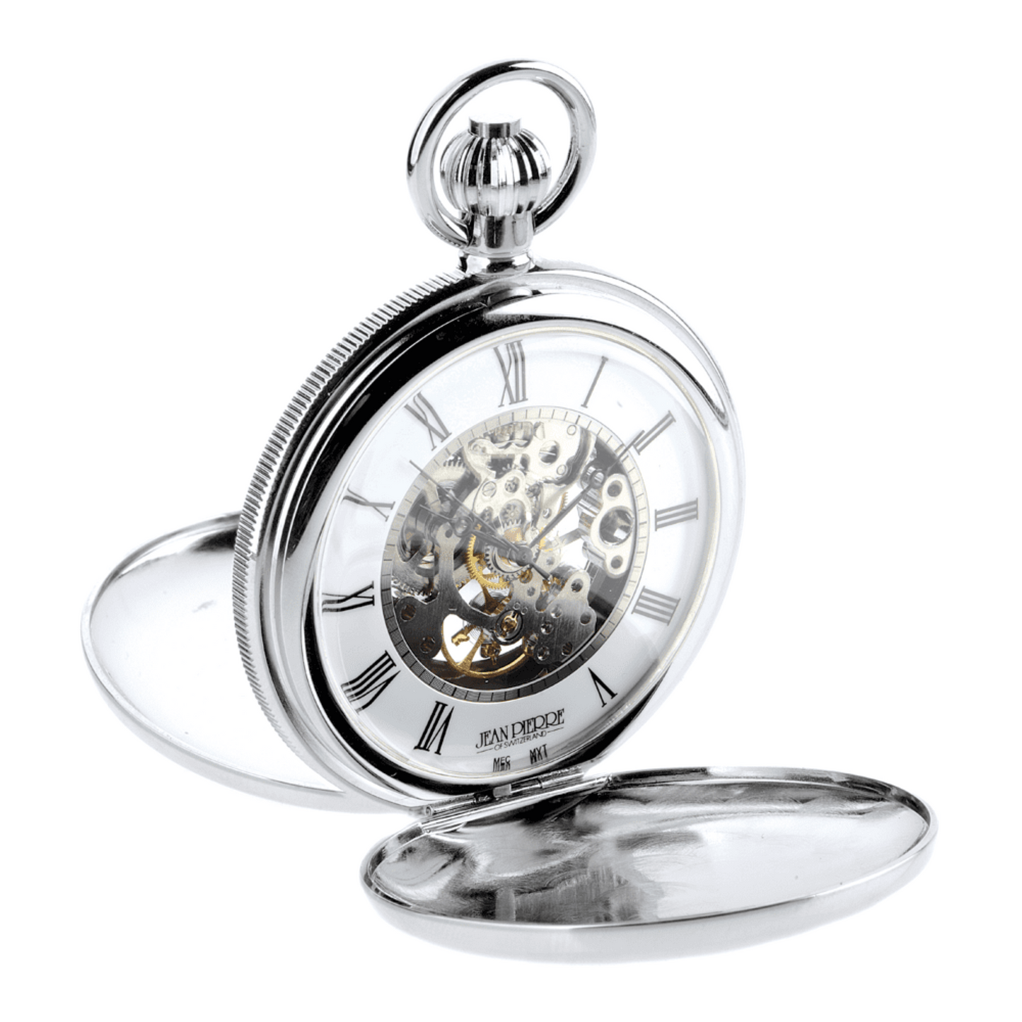 Double Hunter G256 CM Skeleton Pocket Watch