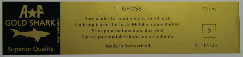 Gold Shark Sawblades 2