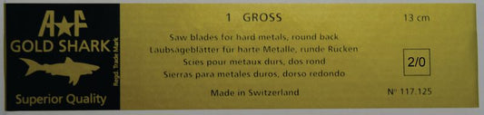 Gold Shark Sawblades 2/0
