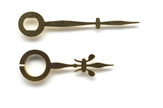 Polished Brass Clock Hands 25mm