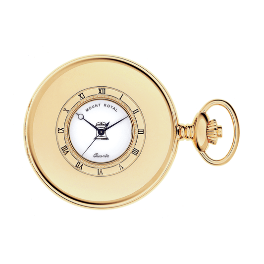 Half Hunter Masonic Pocket Watch