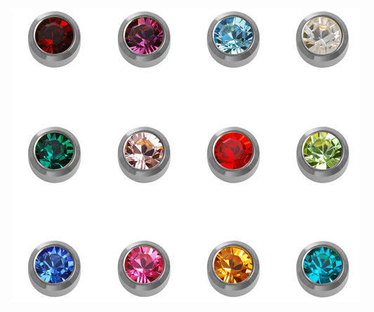 Caflon Stainless Steel Assorted Birthstones