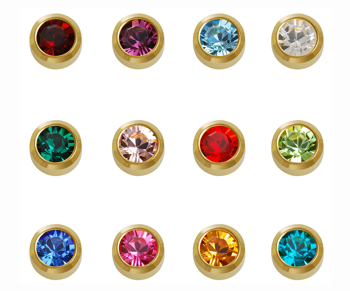 Caflon 24ct Gold Plated Assorted Birthstones