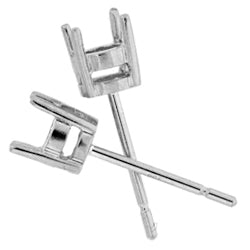 4 Claw Earring Settings
