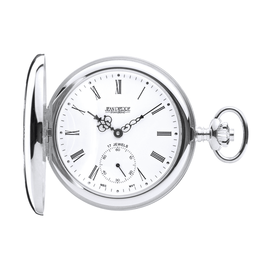 Half Hunter Sterling Silver G151 Pocket Watch