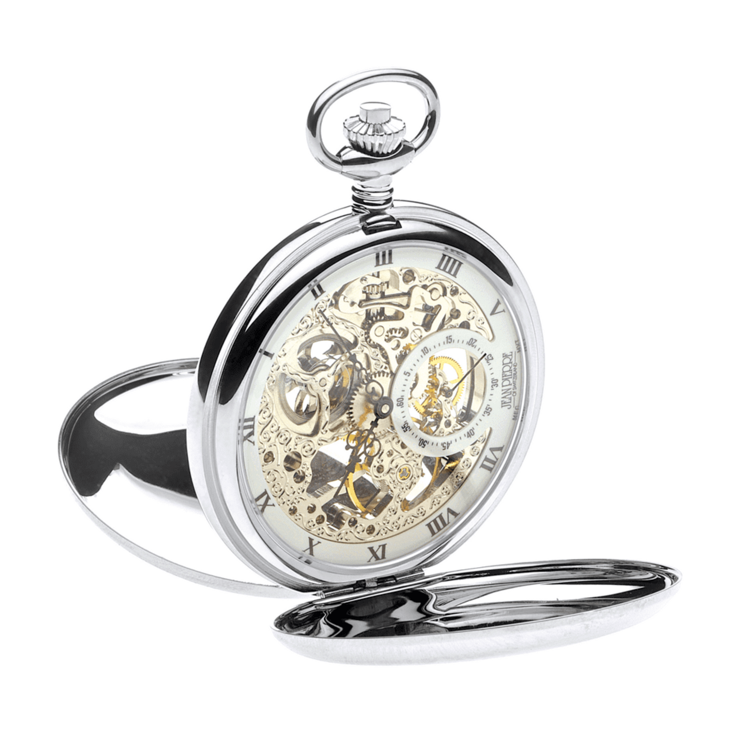 Double Hunter G250 CM Skeleton Pocket Watch