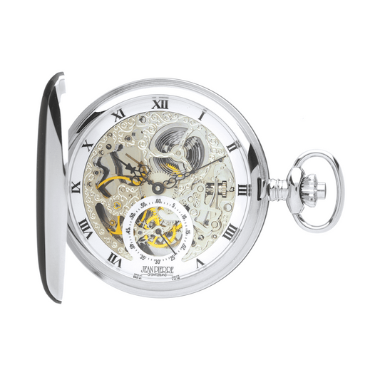 Double Hunter G250 CM Skeleton Pocket Watch