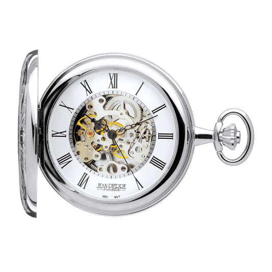Double Hunter G251 CM Skeleton Pocket Watch