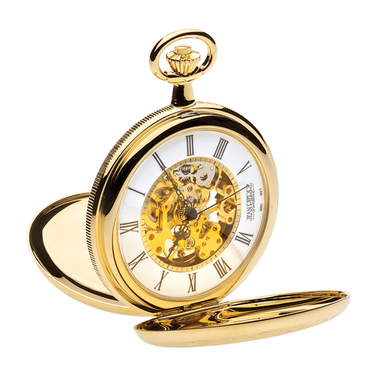 Double Hunter G251 PM Skeleton Pocket Watch