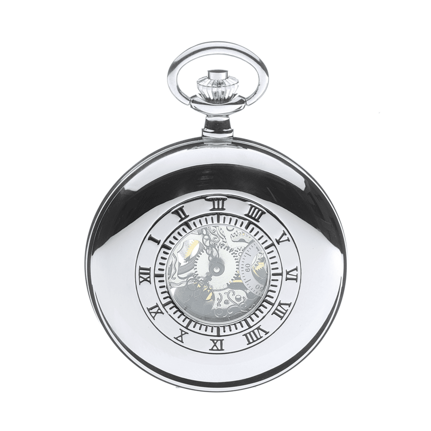 Half Hunter G303 CM Skeleton Pocket Watch