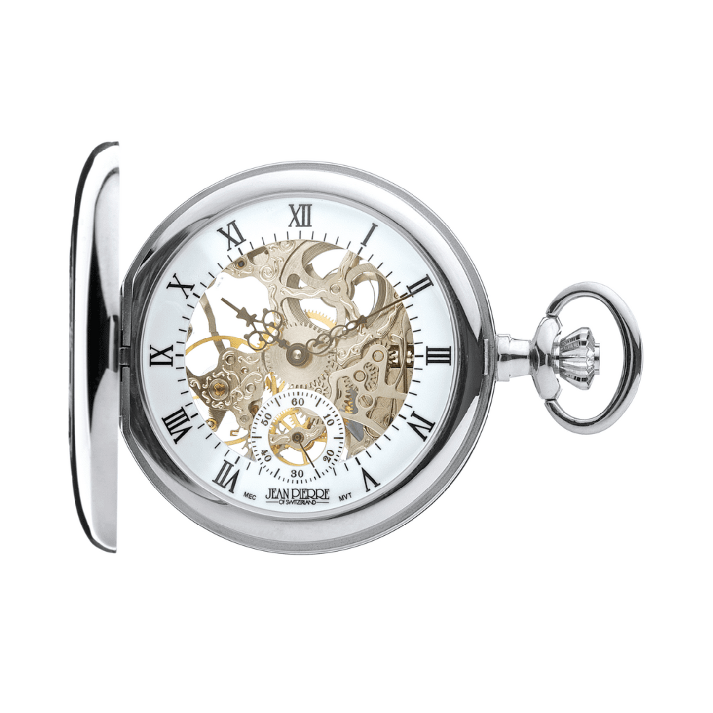 Half Hunter G303 CM Skeleton Pocket Watch