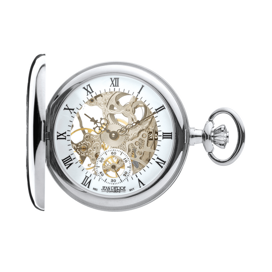 Half Hunter G303 CM Skeleton Pocket Watch